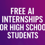 Free ai interships for High School Students