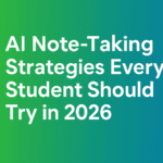 AI Note-Taking: Student Strategies, Workflows, and Tools (2026 Guide)