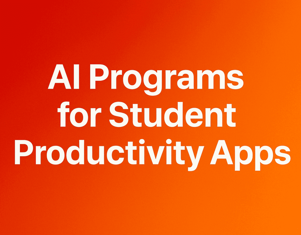 AI Programs for Student Productivity Apps 2025: Top Picks, Tips, and Workflows