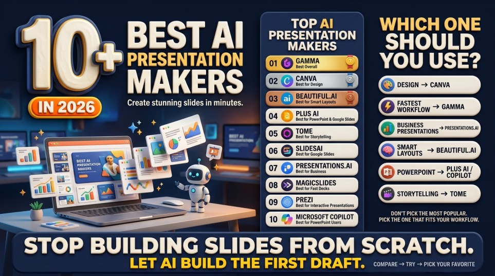 10+ BEST AI PRESENTATION MAKERS IN 2026