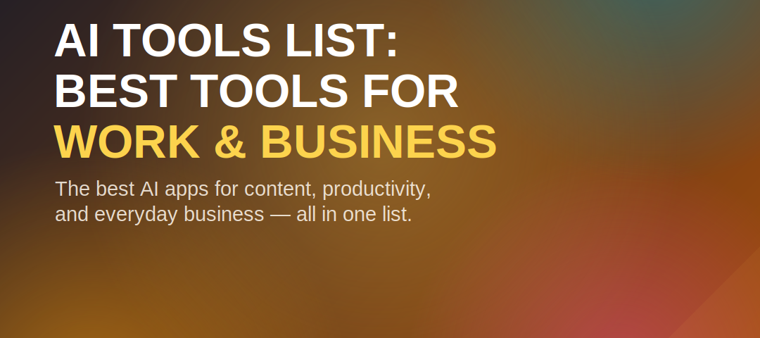 AI TOOLS LIST