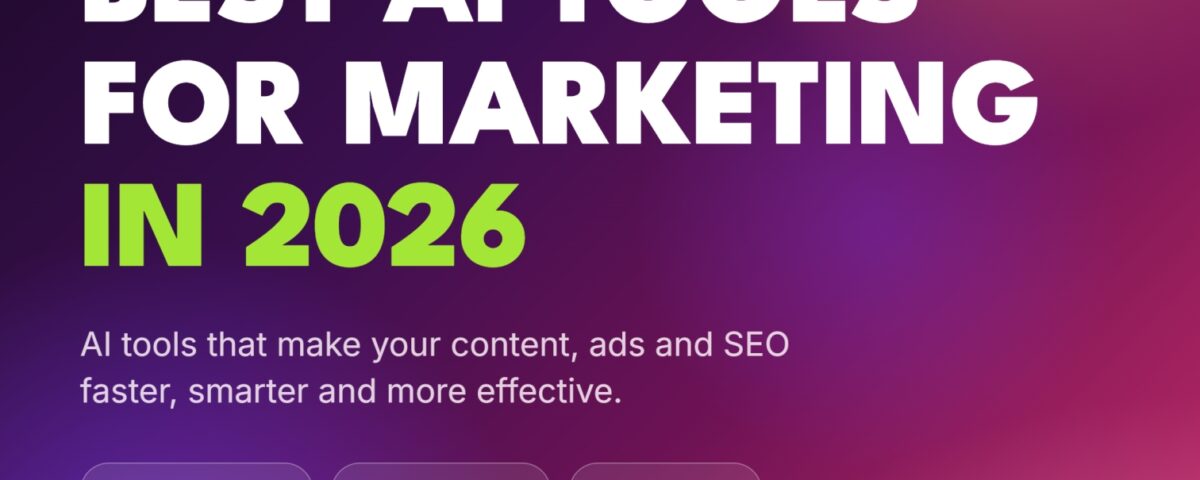 Best AI Tools for Marketing in 2026