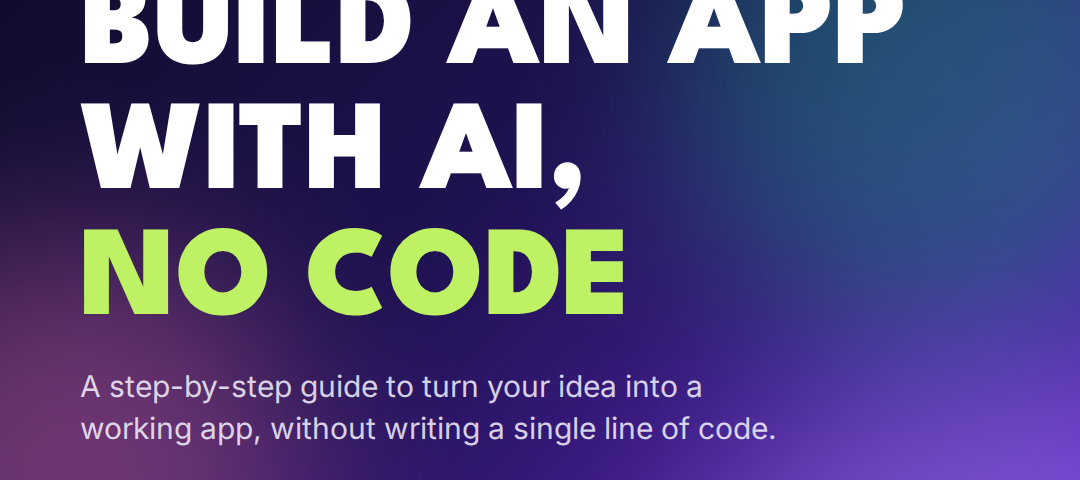 How to Create an App Using AI